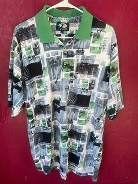 A.M. Player .    Golf polo shirt Green Graphic Golf Polo Shirt - Men's xl